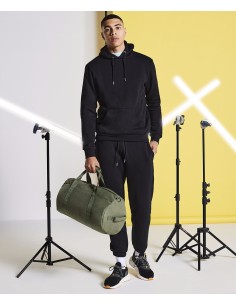 B-BG655-Vintage Canvas Barrel Bag 2